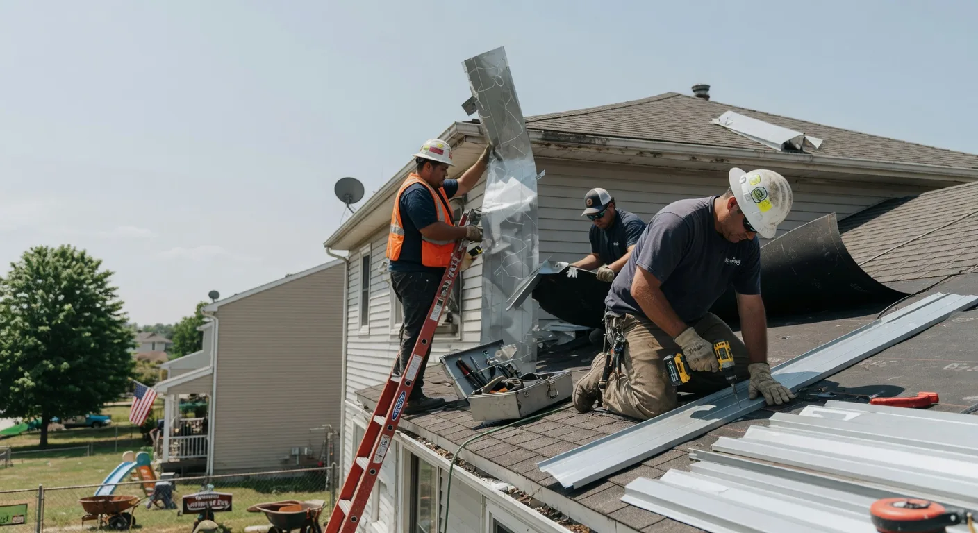 Storm Damage Metal Roof Repair in Frenchville, ME